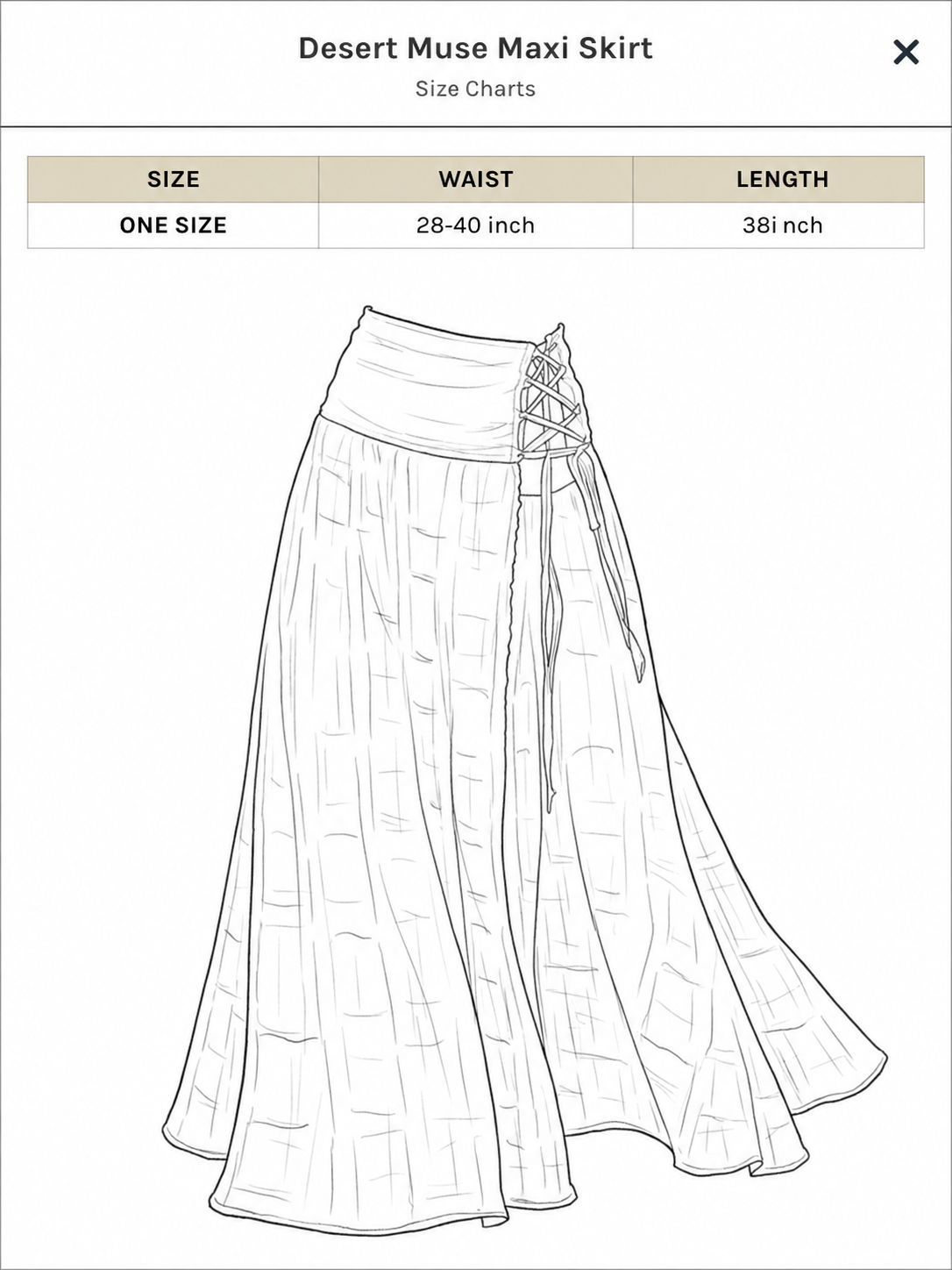 Desert Muse Maxi Skirt